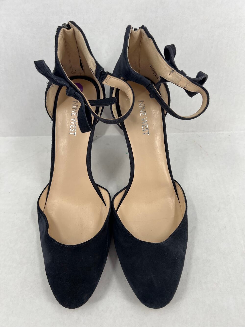 Nine West BLACK Suede D'orsay Heels
